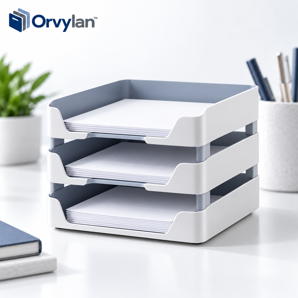 Orvylan™ 3-Tier Stackable Document Tray