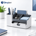 Orvylan™ Multi-Compartment Desk Organizer with Drawer