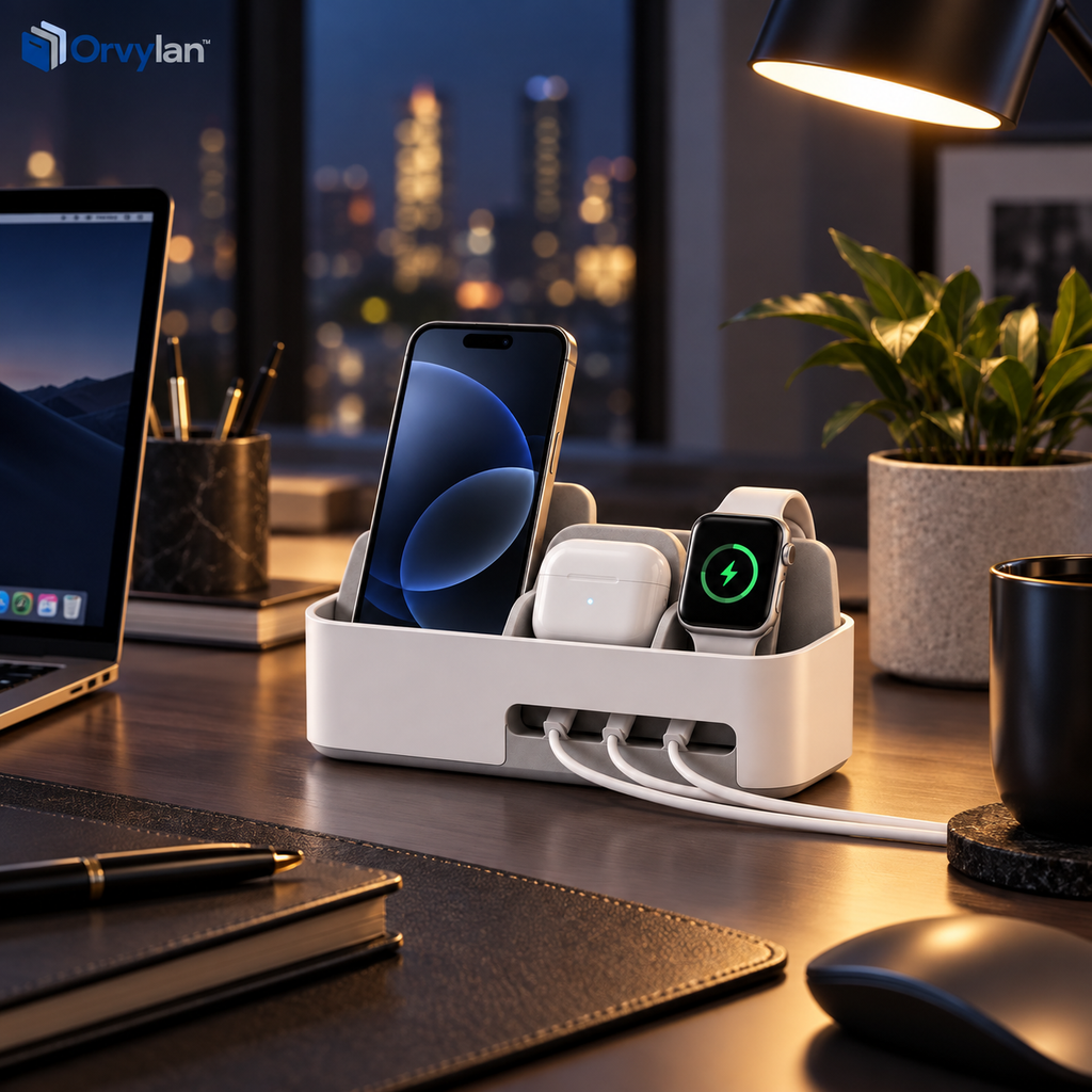 Orvylan™ 3-in-1 Charging & Cable Organizer Dock