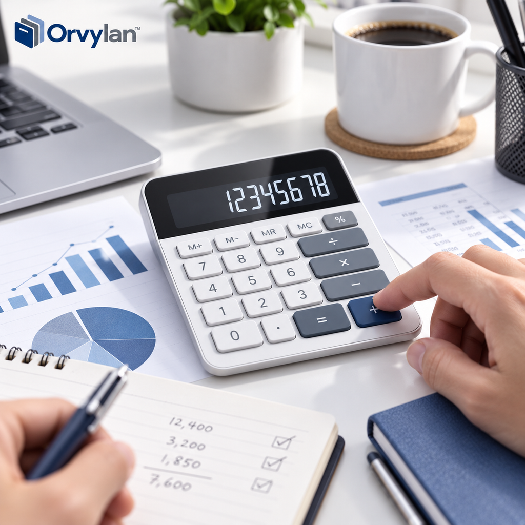 Orvylan™ Large-Display Desktop Calculator
