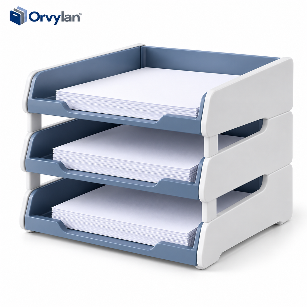 Orvylan™ 3-Tier Stackable Document Tray