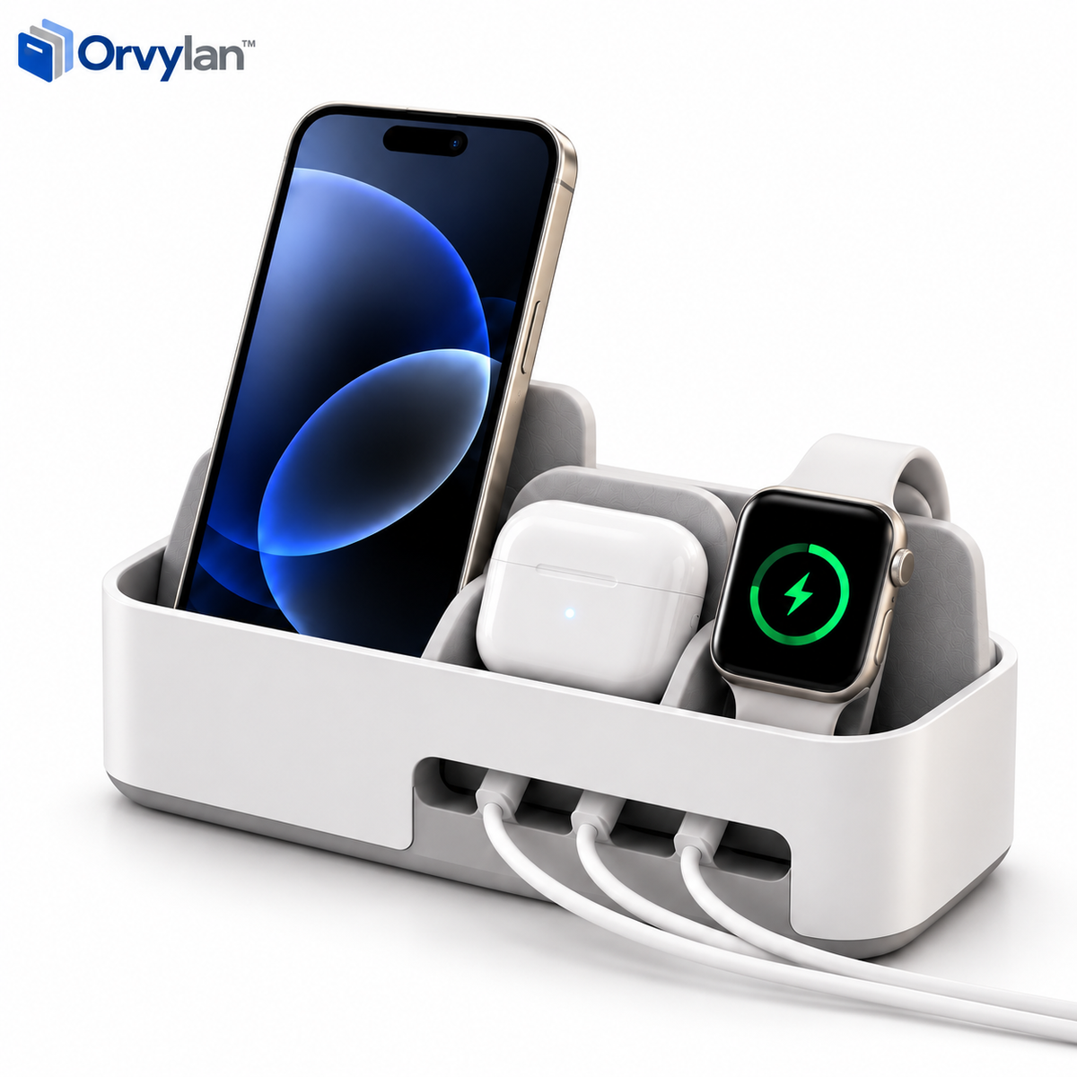 Orvylan™ 3-in-1 Charging & Cable Organizer Dock