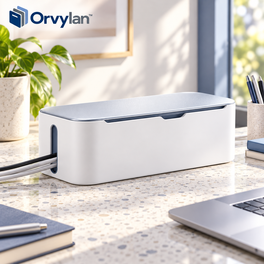 Orvylan™ Desktop Cable Management Box