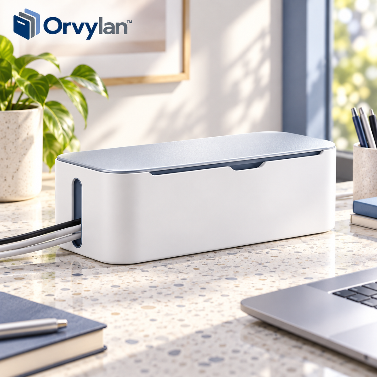 Orvylan™ Desktop Cable Management Box