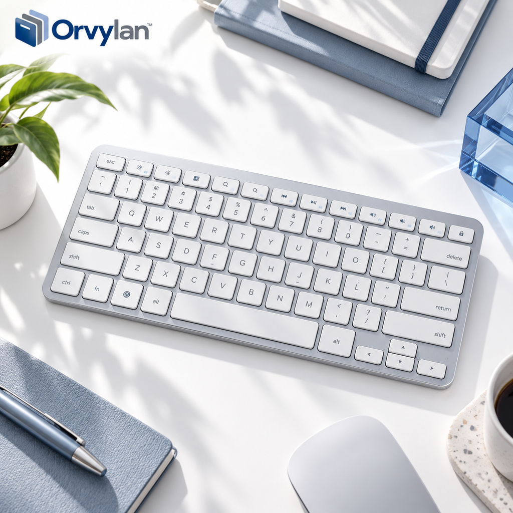 Orvylan™ Slim Wireless Office Keyboard