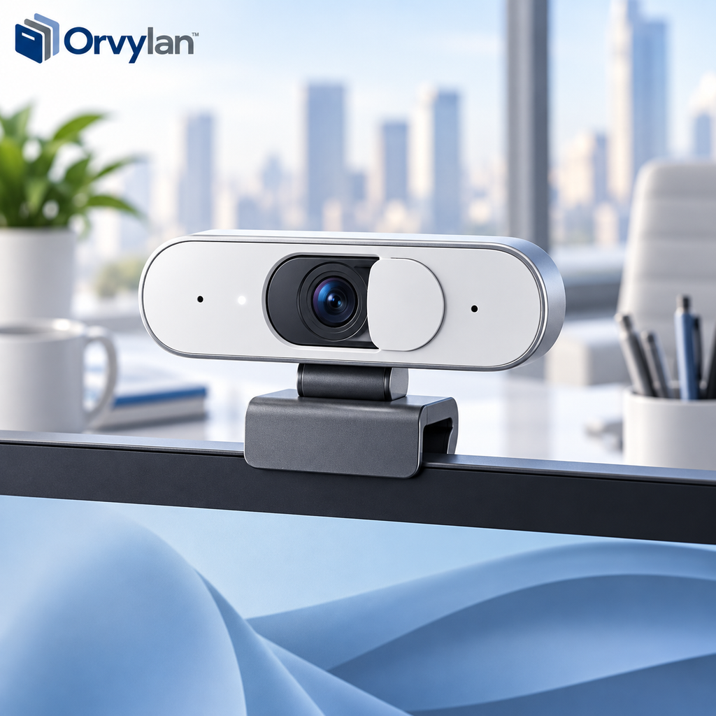 Orvylan™ HD Webcam with Privacy Shutter