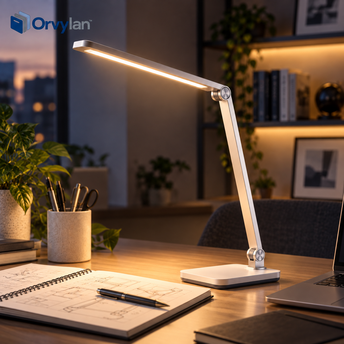 Orvylan™ Slim Adjustable LED Desk Lamp